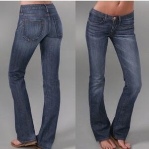 Ernest Sewn Hefner Lowrise Bootcut Jeans Maz Dark Blue Denim Size 31